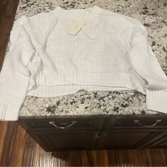 Vince Sweater Front Seam Open Knit Poncho Style Sweater NWT NEW XS - Picture 7 of 10